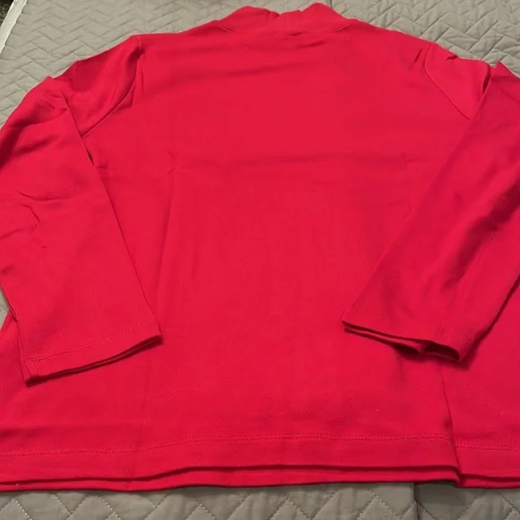 KAREN SCOTT Red Mock-Neck Top/NWT/XL - Picture 8 of 10